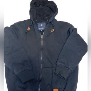 Buffalo David Bitton Men's Sherpa Lined Zip-Up Hoodie